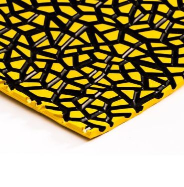 Hexagrip HighGrip Plaat Plaat 4,5mm Zwart/Geel