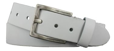 Riem T4075 Leren Riem 40mm Wit