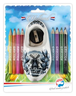 Puntenslijper & Potlood 432 Souvenir Kl.0934 (Delfsblauw Tulp)