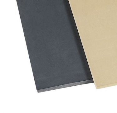 Opbouw Puffergummi Plaat 10-12mm Zwart