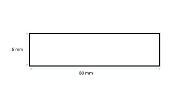 Svig Mexico 301Mx 6 mm Strook 80mm Zwart