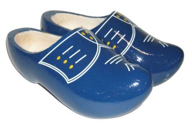 Ab Houten Klompen Blauw 12cm(18/19)