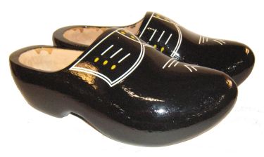 Ab Houten Klompen Zwart 23cm(36)