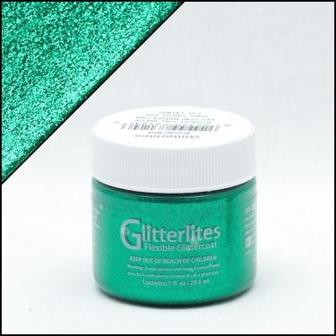 Angelus Glitterlites Leerverf Onderhoud 29,5ml kl.224(Emerald)