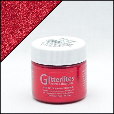 Angelus Glitterlites Leerverf Onderhoud 29,5ml kl.231(Ruby Red)