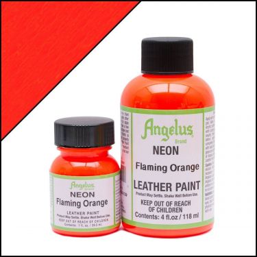 Angelus Neon Acryl Leerverf Onderhoud 29,5Ml 129(Flaming Orange)