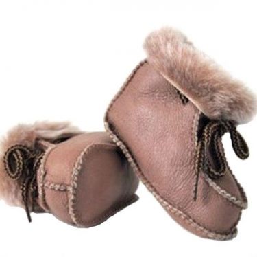 Bernardino Babyboot Lamsvel Pantoffel Beige 15