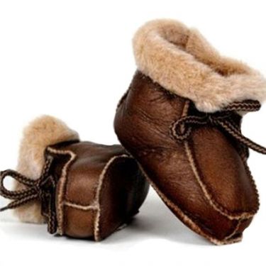 Bernardino Babyboot Lamsvel Pantoffel Bruin 15