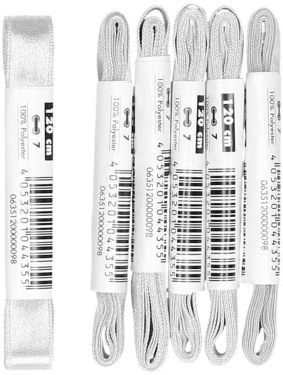 Bama Plat Mode Satijn Veter 120cm Zilver