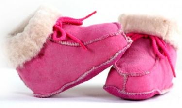 Bernardino Babyboot Lamsvel Pantoffel Roze 17