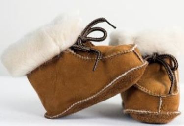 Bernardino Babyboot Lamsvel Pantoffel Bruin 18