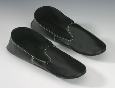 Cambo Klompsok Leer Pantoffel Zwart 33