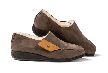 Fellhof 3510 Comoda Hrn Dicht Pantoffel Donkerbruin 49