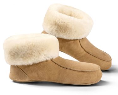 Fellhof 3101 Huttenpatschen Pantoffel Cognac 36
