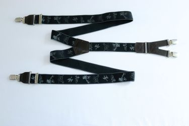Hendrik Bretels Gold Dier Bretels Jacht Zwart (27891)