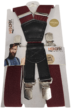 Hendrik Bretels Gold Uni Bretels Glad Bordo