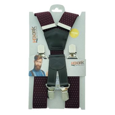 Hendrik Bretels Gold Stip Bretels Stip Bordo(56154)