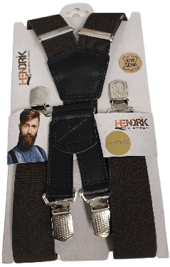 Hendrik Bretels Gold Uni Bretels Glad Bruin
