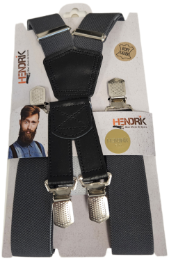 Hendrik Bretels Gold Uni Bretels Glad Grijs