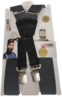 Hendrik Bretels Gold Uni Bretels Glad Grijs