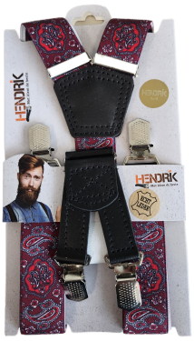 Hendrik Bretels Gold Paisley Bretels Paisley Bordo (56857)