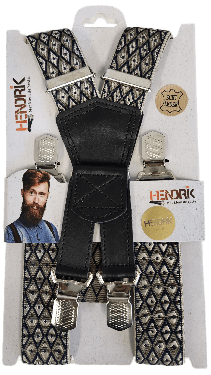 Hendrik Bretels Gold Wyber Bretels Wyber Ruit Beige