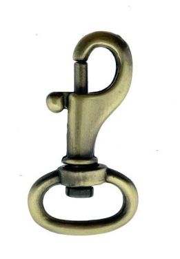 Karabijnhaak 636070-4B 35X14mm Oud Goud