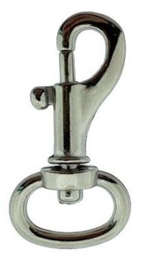 Karabijnhaak 636070-5B 35X14mm Oud Zilver