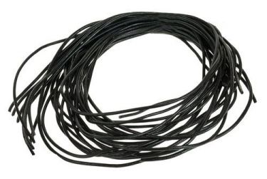 Leren Veters Dun Veter 100 cm Zwart