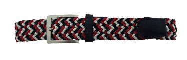 Martijn Riem Elastiek Riem 35mm Combi Blw-Rd-Wit