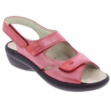 Podowell Dina Sandaal Rood 36   #Laag#Verbandschoen#On steam#Klittenband#Sanitized#Extensibl e Stretch#Voetbed#Antibacterieel#Schok-absorberend