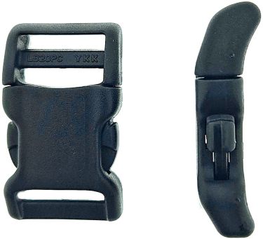 Hoz Pvc Insteekgesp Gebogen Zwart 15 mm