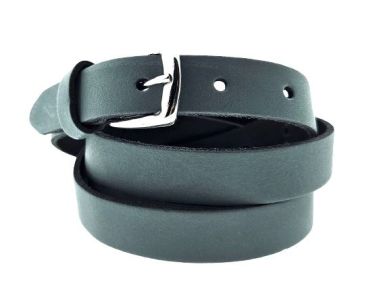 Riem M2001 Leren Riem 20mm Aquablue