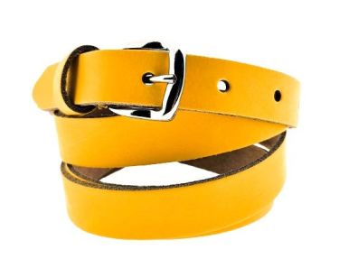 Riem M2001 Leren Riem 20mm Geel
