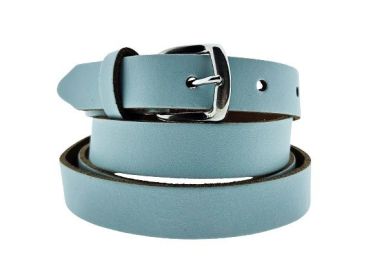 Riem M2001 Leren Riem 20mm Skyblue