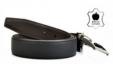 Riem P340-35 mm Appel Leren Riem 35 Zw/Br