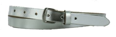 Riem M2001 Leren Riem 20mm Zilver