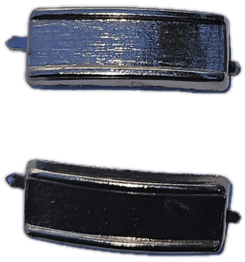 Schoenversiering Metaal 669010-1 20x8mm Nikkel