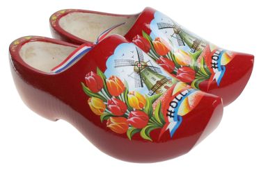 Sp Houten Klomp 120 Klomp Rood Tulp 0433 12cm (19)