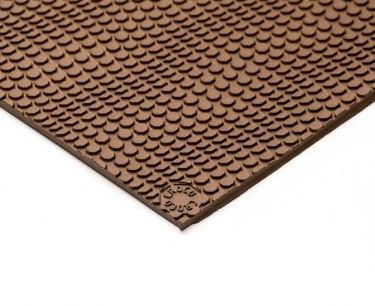 Topy Croco Plaat 4mm Havanna(135)
