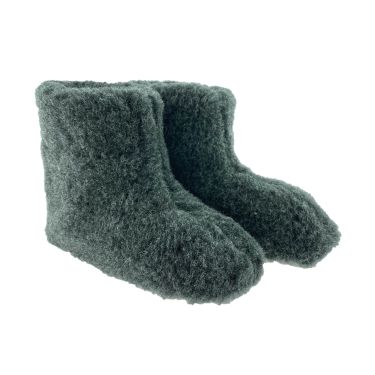 Varmo Bjorn Pantoffel Zwart 24/25   #Hoog#Suede Loopzool#Indoor#100% Wol Voering#Warm Bontgevoer d#Schok-absorberend#Warm