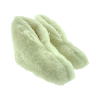 Varmo Thor Pantoffel Ecru 36   #Hoog#Suede Loopzool#Indoor#100% Wol Voering#Warm Bontgevoer d#Schok-absorberend#Warm