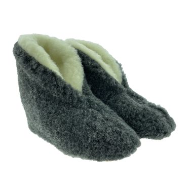 Varmo Thor Pantoffel Zwart 36   #Hoog#Suede Loopzool#Indoor#100% Wol Voering#Warm Bontgevoer d#Schok-absorberend#Warm