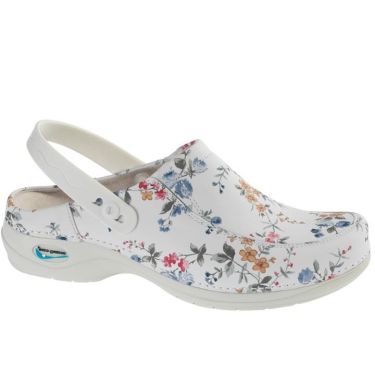 Wash'Go WAGO92 Klomp Bloem Klein 35   #Laag#Wash'Go#Nursing care#Hakkeband#Metaal Vrij#Voetbed#Ade mend#Schok-absorberend#Antislip#Anti-statisch