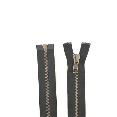 YKK Metaal Deelbaar 6mm Rits 40cm Brons/Zwart(580)
