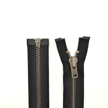 YKK Metaal Deelbaar 8mm Rits 40cm Brons/Zwart(580)