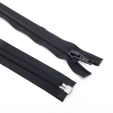 Ykk Nylon Spiraal Deelbr. 10mm Rits 40 cm Zwart/Zwart 580