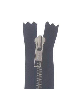 YKK Metaal 6mm Rits 20cm Nikkel/Blauw(560)
