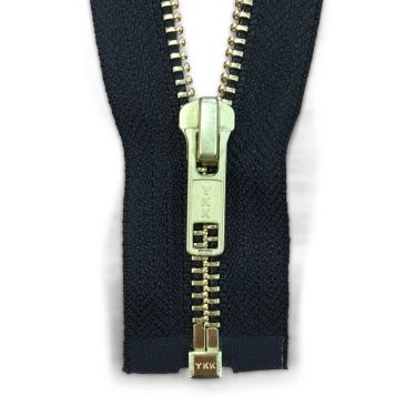 YKK Metaal Deelbaar 8mm Rits 40cm Koper/Zwart(580)