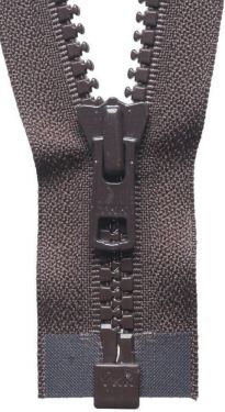 YKK Nylon Blok Deelbaar 6mm Rits 40cm Bruin(570)